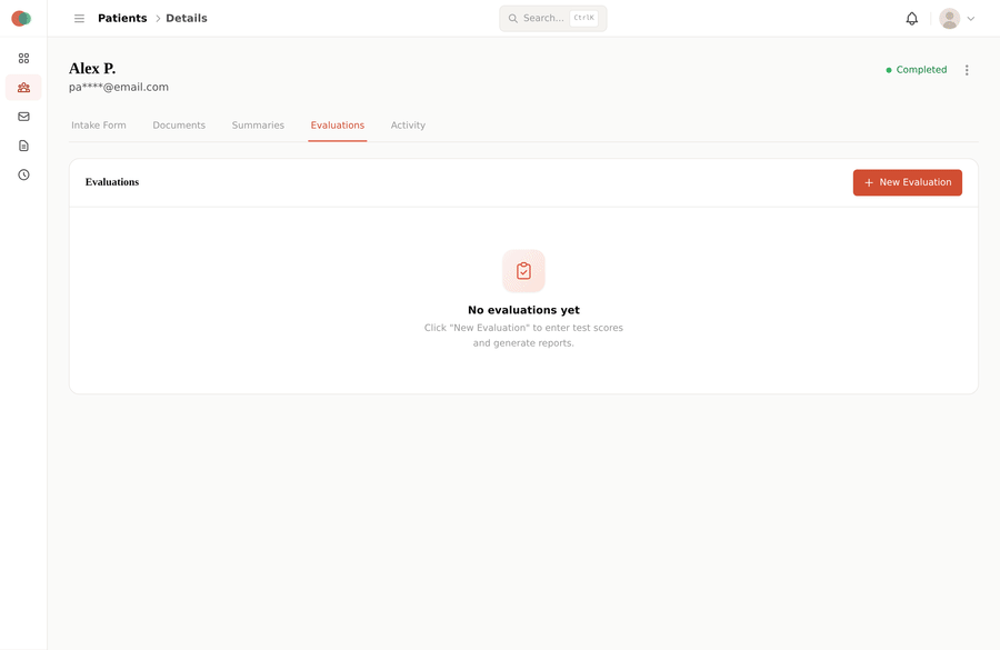 Ondara evaluations — add test scores and generate AI reports